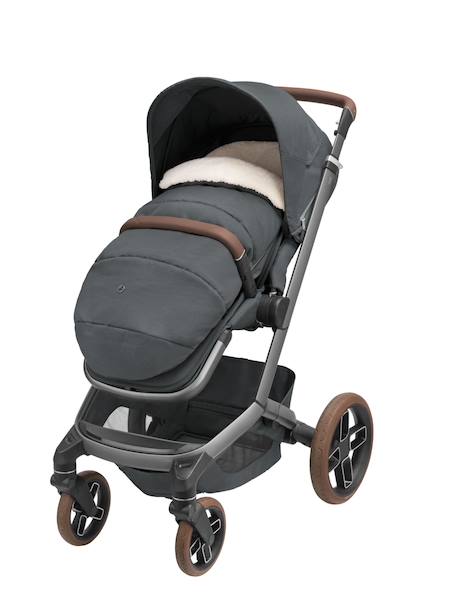 Chancelière pour poussette 2 en 1 pour bébé Graphite essentiel+Noir twillic+Truffe twillic 4 - vertbaudet enfant 