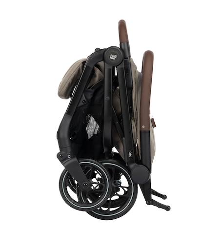 Poussette naissance ultra-compacte soho Graphite essentiel+Gris select+Truffe twillic+Vert essentiel 18 - vertbaudet enfant 
