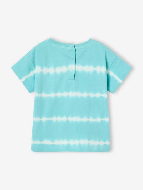 T-shirt effet tie and dye bébé turquoise 3 - vertbaudet enfant 