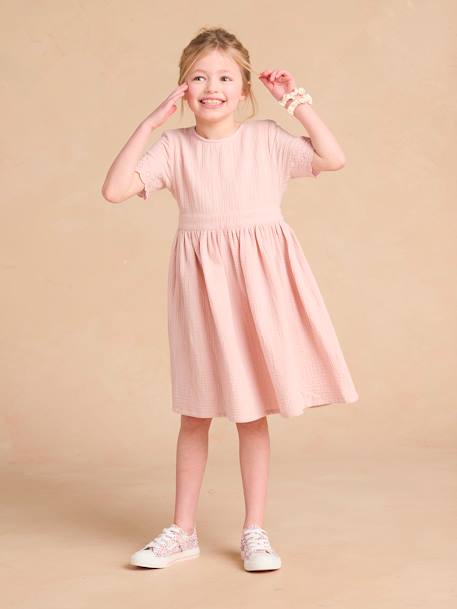 Robe de cérémonie fille matchy matchy capsule mère/fille rose poudré 2 - vertbaudet enfant 