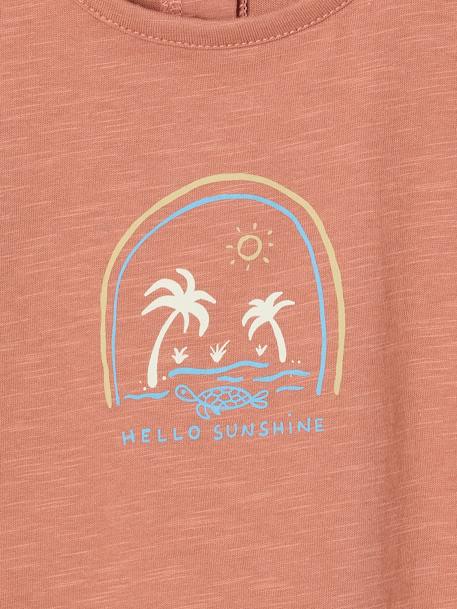 T-shirt bébé motif beach terracotta 2 - vertbaudet enfant 