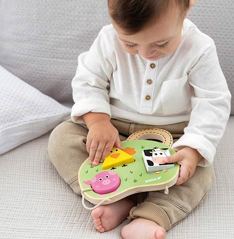 Mon premier puzzle ferme Beige 2 - vertbaudet enfant 