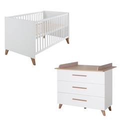 Chambre et rangement-Chambre bébé évolutive 2 pièces - fermeture soft-close ole