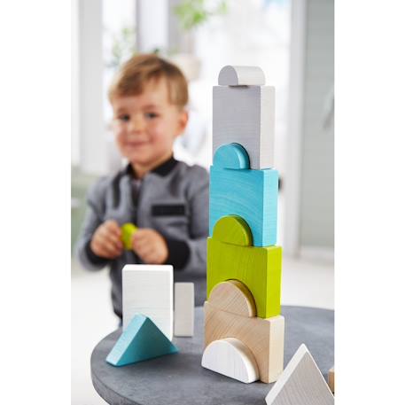 Jeu d'encastrement tours city Beige 2 - vertbaudet enfant 