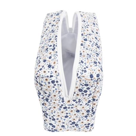 Trousse de toilette coton bio Bleu+Bois de rose+Caramel+Fleurs beiges+Vert sapin+Vichy vert 5 - vertbaudet enfant 