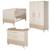 Chambre bébé évolutive complète avec soft-close sidney Cashmere / chêne 1 - vertbaudet enfant 