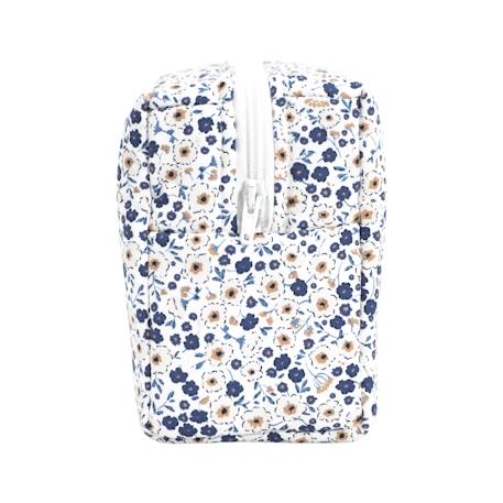 Trousse de toilette coton bio Bleu+Bois de rose+Caramel+Fleurs beiges+Vert sapin+Vichy vert 4 - vertbaudet enfant 