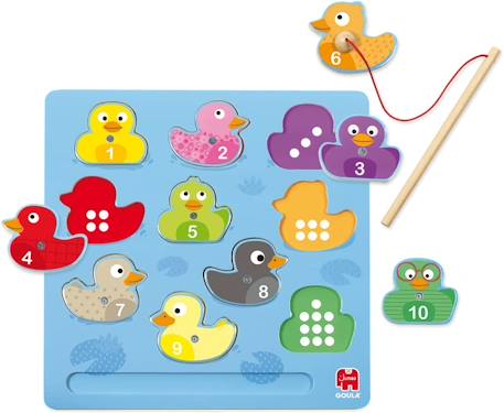 Puzzle magnétique canards Bleu 2 - vertbaudet enfant 