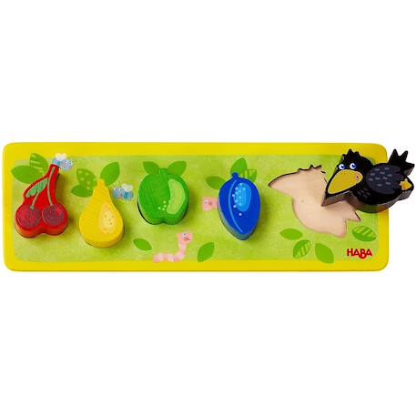 Puzzle en bois le verger Jaune 2 - vertbaudet enfant 