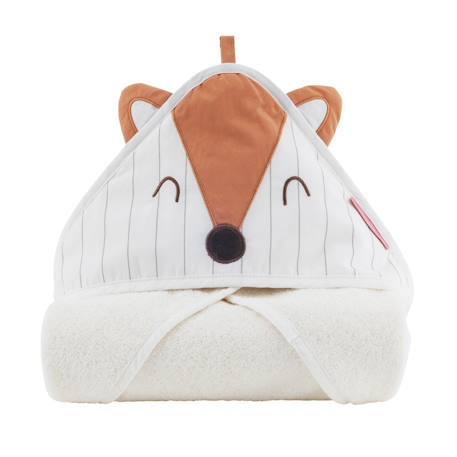 Cape de bain coton bio dream forest Écru 1 - vertbaudet enfant 