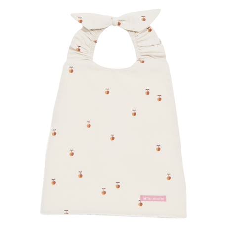 Bavoir élastiqué coton bio Bleu+Caramel+Ecru+Fleurs beiges+Pompom+Vichy beige+Vichy vert 8 - vertbaudet enfant 