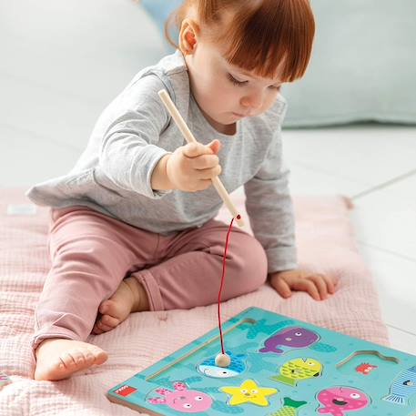 Puzzle magnétique animaux marins Bleu 2 - vertbaudet enfant 