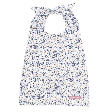 Bavoir élastiqué coton bio Bleu+Caramel+Ecru+Fleurs beiges+Pompom+Vichy beige+Vichy vert 1 - vertbaudet enfant 
