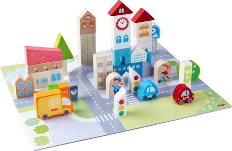 Blocs et puzzle vie citadine Blanc 2 - vertbaudet enfant 