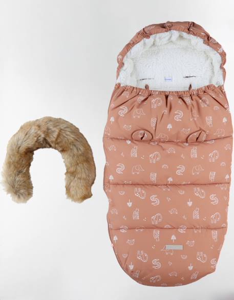 Chancelière en toile étanche Marron 4 - vertbaudet enfant 