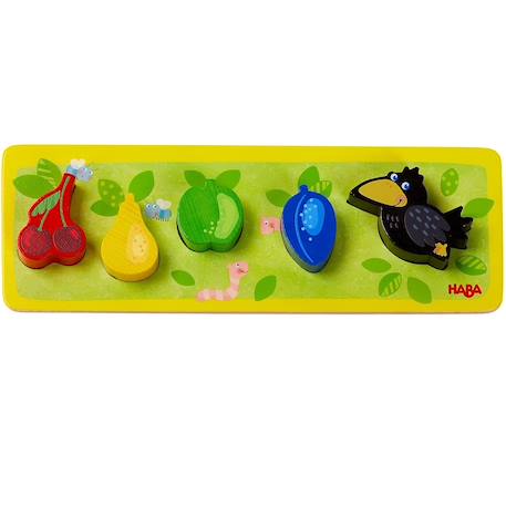 Puzzle en bois le verger Jaune 1 - vertbaudet enfant 