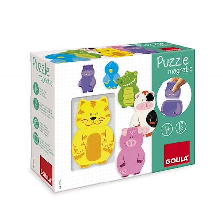 6 puzzles magnétiques animaux Vert 3 - vertbaudet enfant 