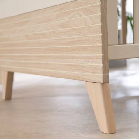 Lit évolutif transformable en lit junior - style scandinave - sidney Cashmere / chêne 4 - vertbaudet enfant 
