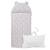 Sac de couchage coton bio Bleu+Fleurs beiges 1 - vertbaudet enfant 
