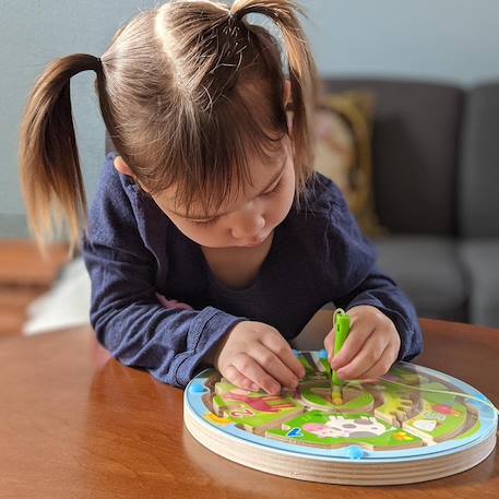 Jeu magnétique labyrinthe de chiffres Vert 2 - vertbaudet enfant 