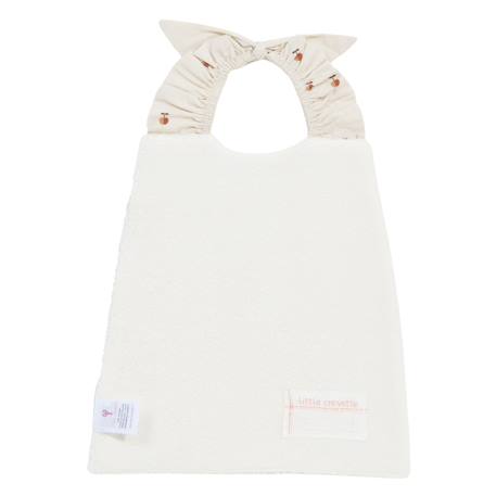 Bavoir élastiqué coton bio Bleu+Caramel+Ecru+Fleurs beiges+Pompom+Vichy beige+Vichy vert 10 - vertbaudet enfant 