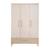 Armoire bébé 3 portes 1 tiroir - fermeture douce sidney Cashmere / chêne 1 - vertbaudet enfant 