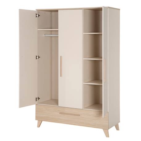 Chambre bébé évolutive complète avec soft-close sidney Cashmere / chêne 3 - vertbaudet enfant 