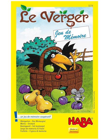 Le verger - jeu de mémoire Jaune 3 - vertbaudet enfant 