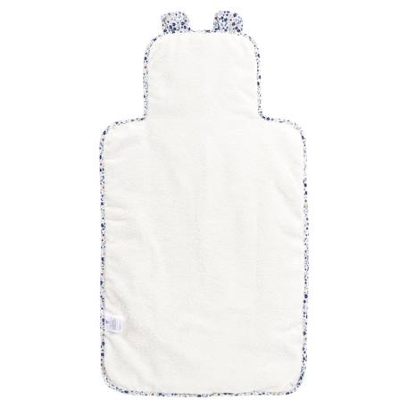 Tapis à langer de voyage coton bio Bleu+Caramel+Fleurs beiges+Vichy vert 5 - vertbaudet enfant 