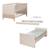 Lit évolutif transformable en lit junior - style scandinave - sidney Cashmere / chêne 5 - vertbaudet enfant 