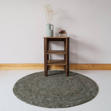 Tapis rond laine feutrée neethu Avoine+Gris+Mangue+Naturel+Olive+Orange+Toffee 24 - vertbaudet enfant 
