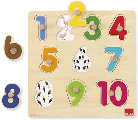 Puzzle numéros Beige 1 - vertbaudet enfant 