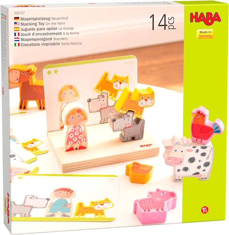 Jeu à empiler 3d à la ferme Beige 1 - vertbaudet enfant 