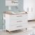 Commode à langer évolutive 3 tiroirs à extension totale ole Blanc - chêne foncé 2 - vertbaudet enfant 