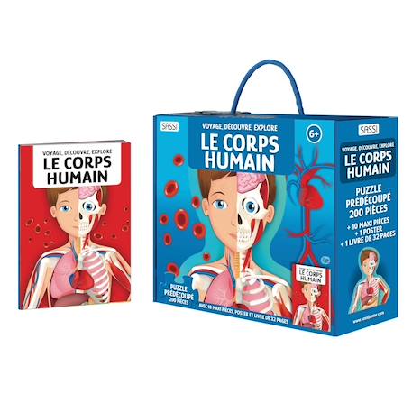Voyage, découvre, explore - le corps humain Bleu 1 - vertbaudet enfant 