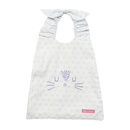 Bavoir élastiqué coton bio Bleu+Caramel+Ecru+Fleurs beiges+Pompom+Vichy beige+Vichy vert 14 - vertbaudet enfant 