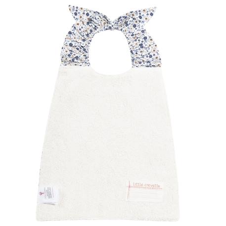 Bavoir élastiqué coton bio Bleu+Caramel+Ecru+Fleurs beiges+Pompom+Vichy beige+Vichy vert 3 - vertbaudet enfant 