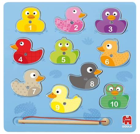 Puzzle magnétique canards Bleu 1 - vertbaudet enfant 