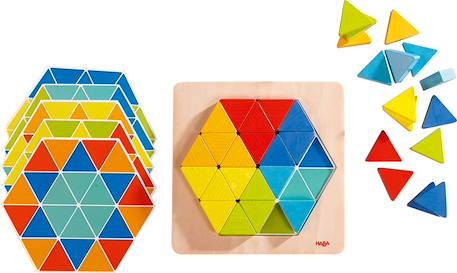Jeu d’assemblage triangles magiques Beige 3 - vertbaudet enfant 