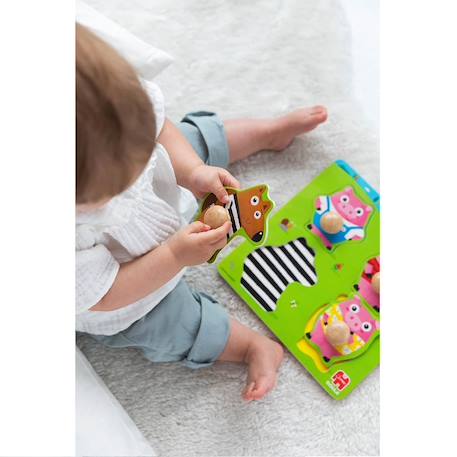 Puzzle les 3 petits cochons Vert 4 - vertbaudet enfant 
