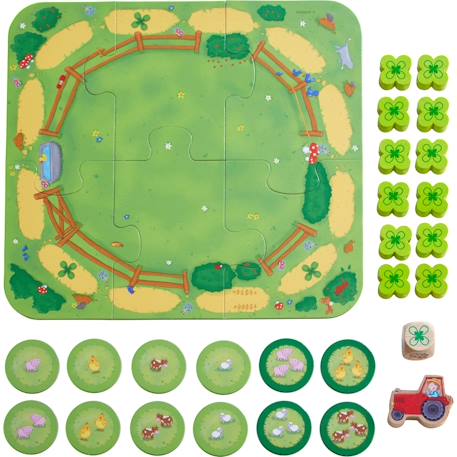 Jeu éducatif Premiers chiffres à la ferme Jaune 2 - vertbaudet enfant 