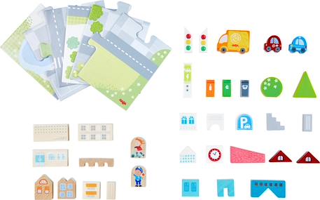 Blocs et puzzle vie citadine Blanc 3 - vertbaudet enfant 