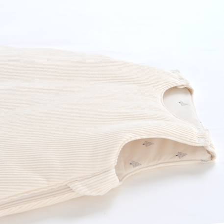 Gigoteuse hiver velours louison Caramel+Ecru 12 - vertbaudet enfant 