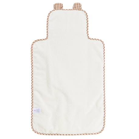 Tapis à langer de voyage coton bio Bleu+Caramel+Fleurs beiges+Vichy vert 10 - vertbaudet enfant 
