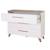 Chambre bébé évolutive 2 pièces - fermeture soft-close ole Blanc - chêne foncé 4 - vertbaudet enfant 