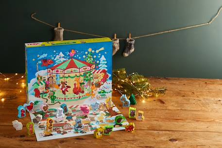 Mon premier calendrier de l'avent - marché de noël Jaune 2 - vertbaudet enfant 