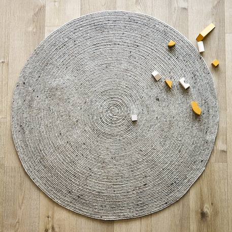 Tapis rond laine feutrée neethu Avoine+Gris+Mangue+Naturel+Olive+Orange+Toffee 6 - vertbaudet enfant 