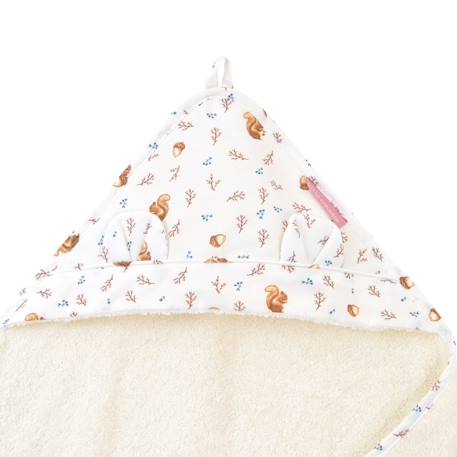 Cape de bain coton bio Beige+Multicolore+Vert 9 - vertbaudet enfant 