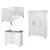 Chambre bébé évolutive complète avec soft-close ole Blanc - chêne foncé 1 - vertbaudet enfant 