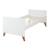 Lit évolutif transformable en lit junior - style scandinave - ole Blanc - chêne foncé 3 - vertbaudet enfant 